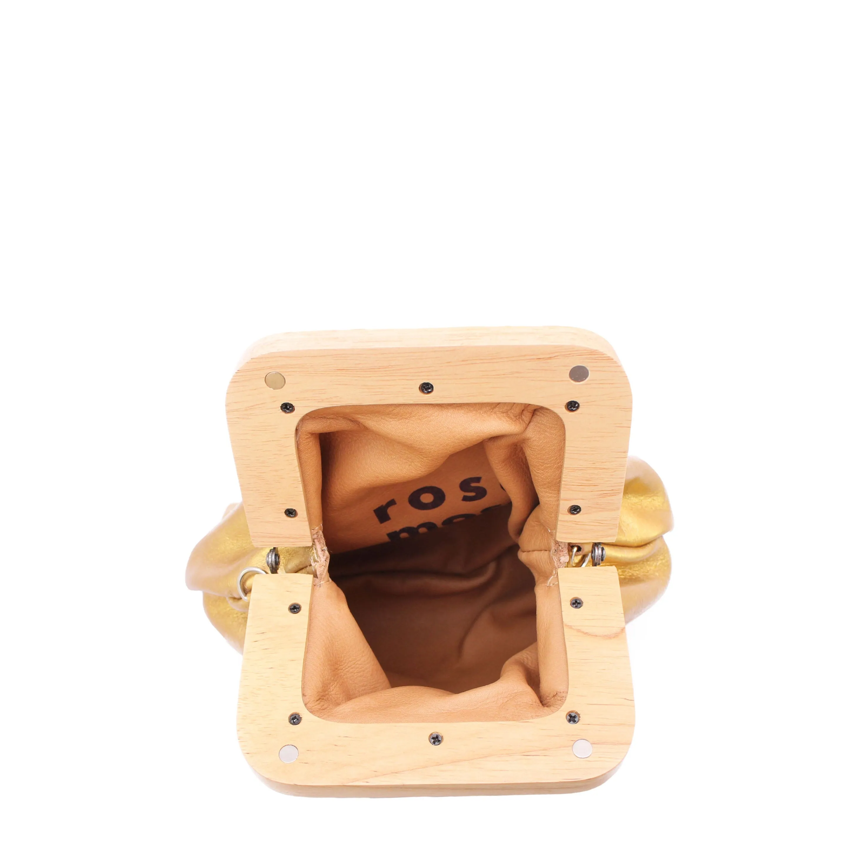 ANGOLO BAG SMALL METALLIC   Gold