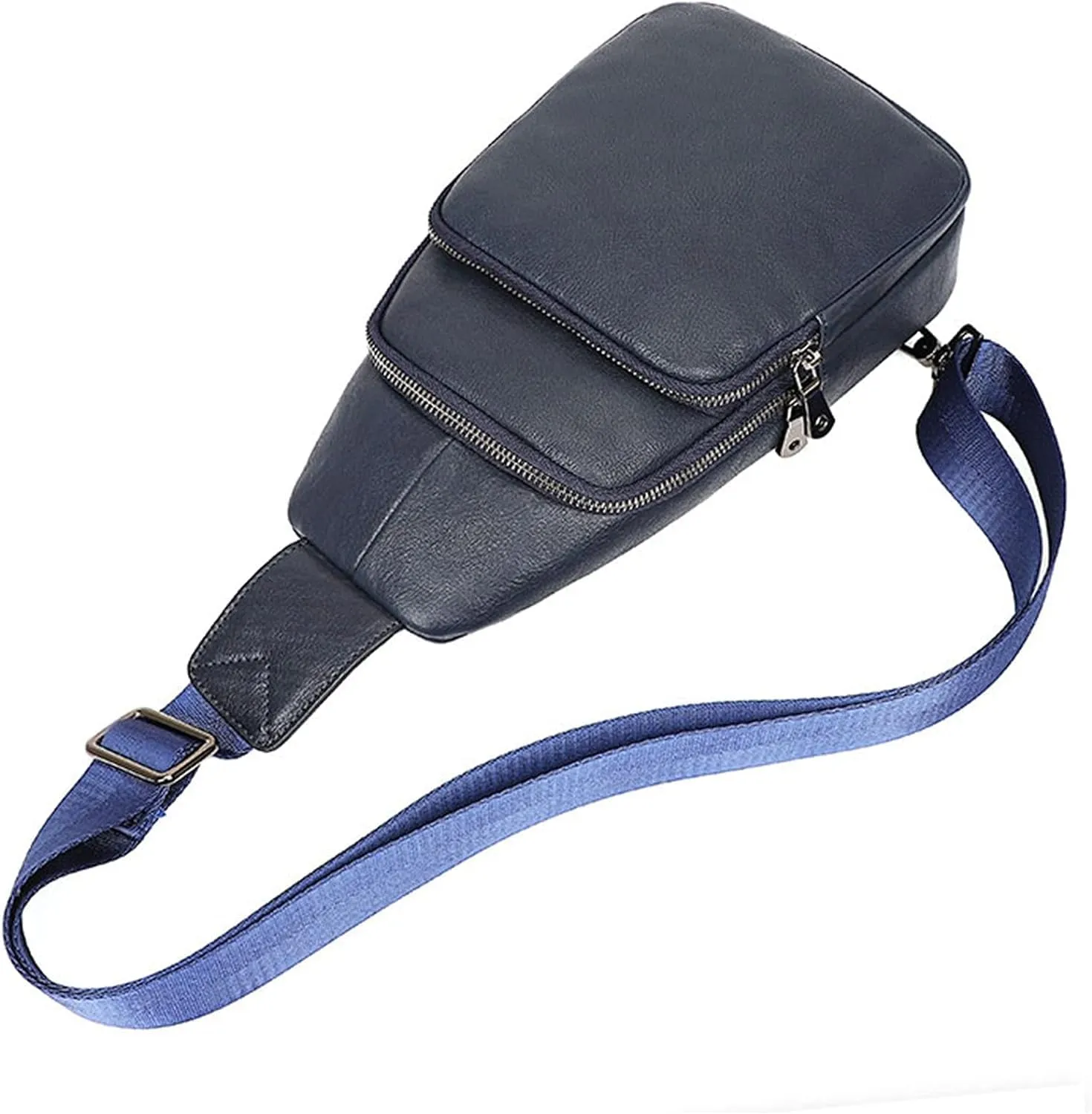 Anti Theft Chest Bag Leather Crossbody Shoulder Bag Chest Pack Daypack For Outdoor Travel Sport Hiking Crossbody Backpack