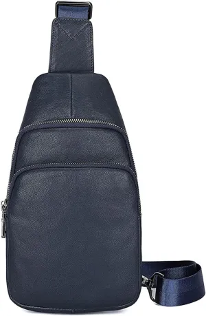 Anti Theft Chest Bag Leather Crossbody Shoulder Bag Chest Pack Daypack For Outdoor Travel Sport Hiking Crossbody Backpack