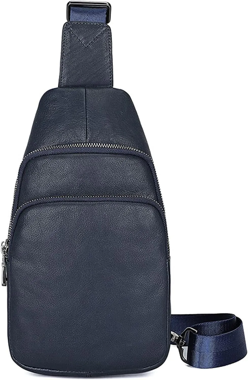 Anti Theft Chest Bag Leather Crossbody Shoulder Bag Chest Pack Daypack For Outdoor Travel Sport Hiking Crossbody Backpack