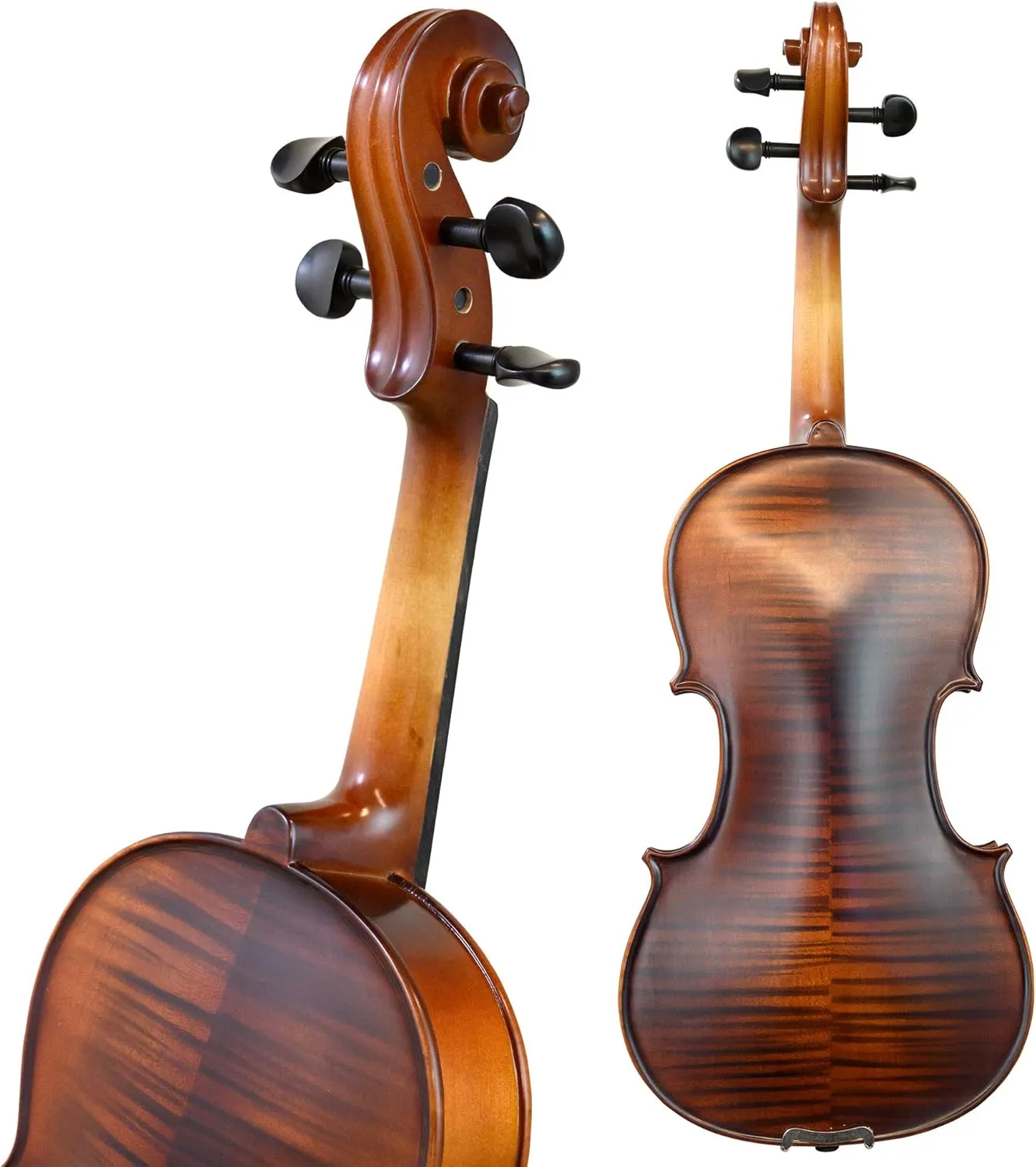 Antonio Giuliani Etude Violin Outfit 3/4 Size By Kennedy Violins - Carrying Case and Accessories Included - Solid Maple Wood and Ebony Fittings