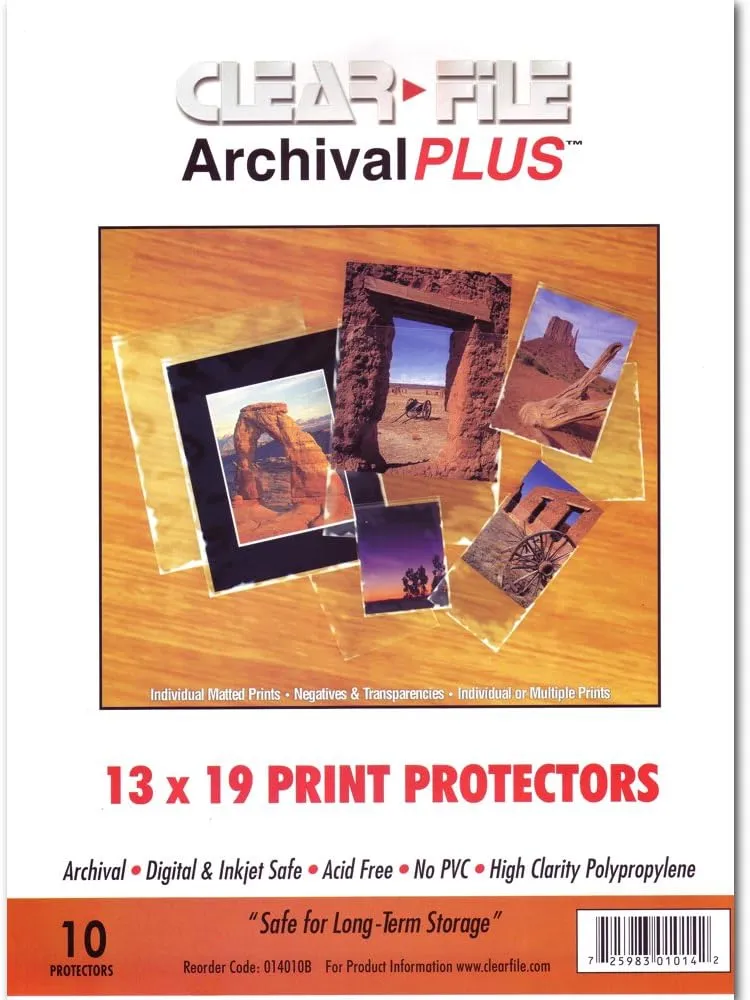Archival Plus Print Bags 13X19 Pkg 10