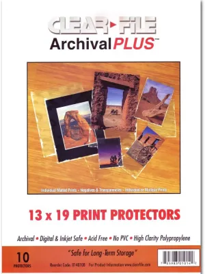 Archival Plus Print Bags 13X19 Pkg 10
