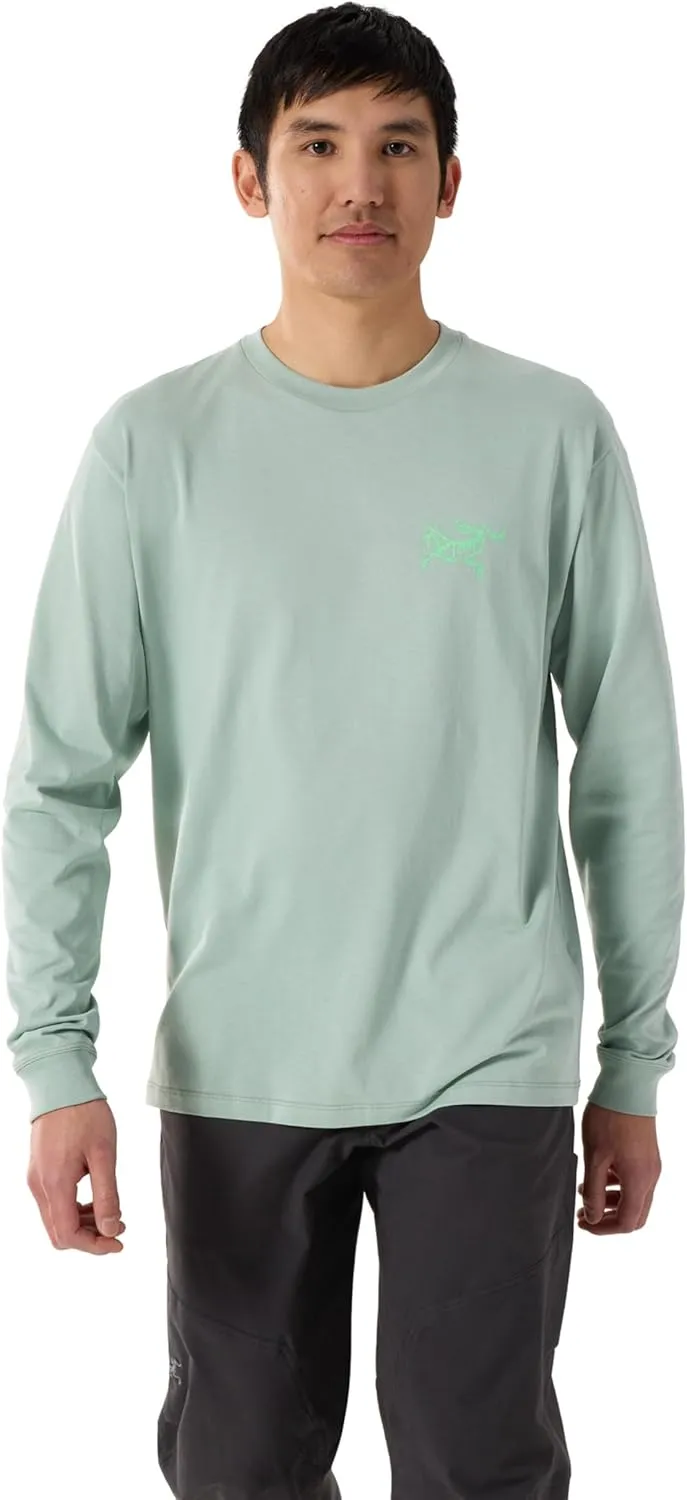 Arc'teryx Kragg SL Cotton Bird Tile Shirt LS Men's | Soft Cotton Climbing Shirt with Tiled Bird Graphic