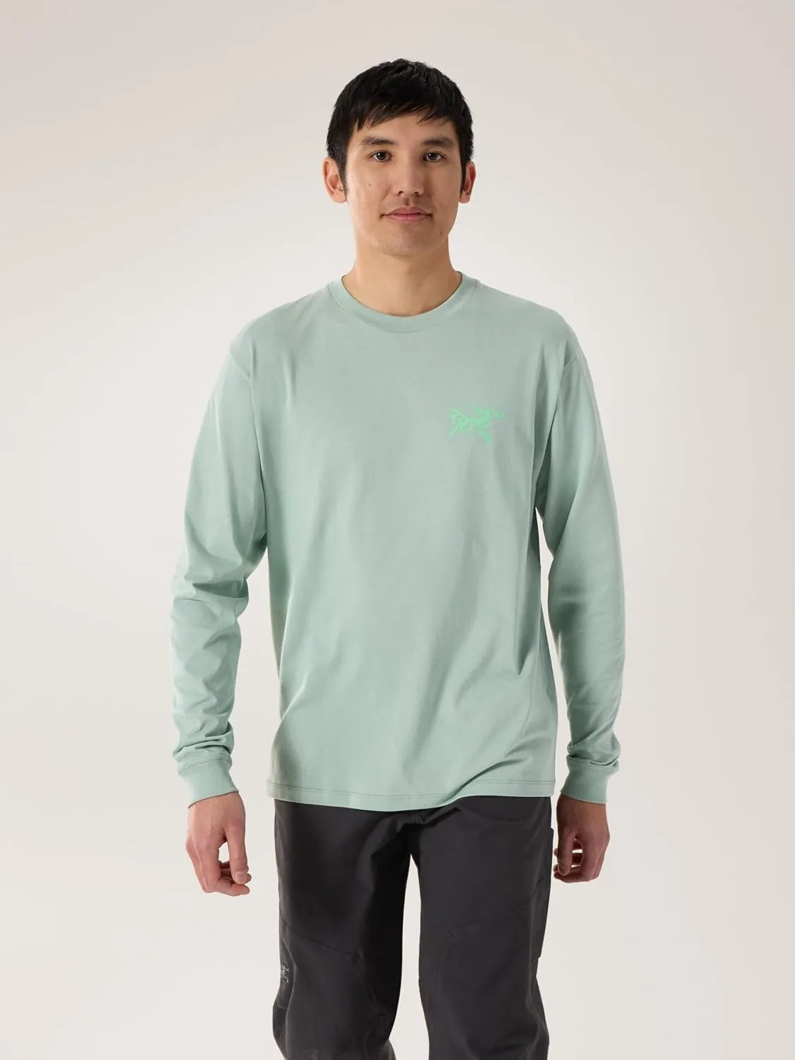 Arc'teryx Kragg SL Cotton Bird Tile Shirt LS Men's | Soft Cotton Climbing Shirt with Tiled Bird Graphic