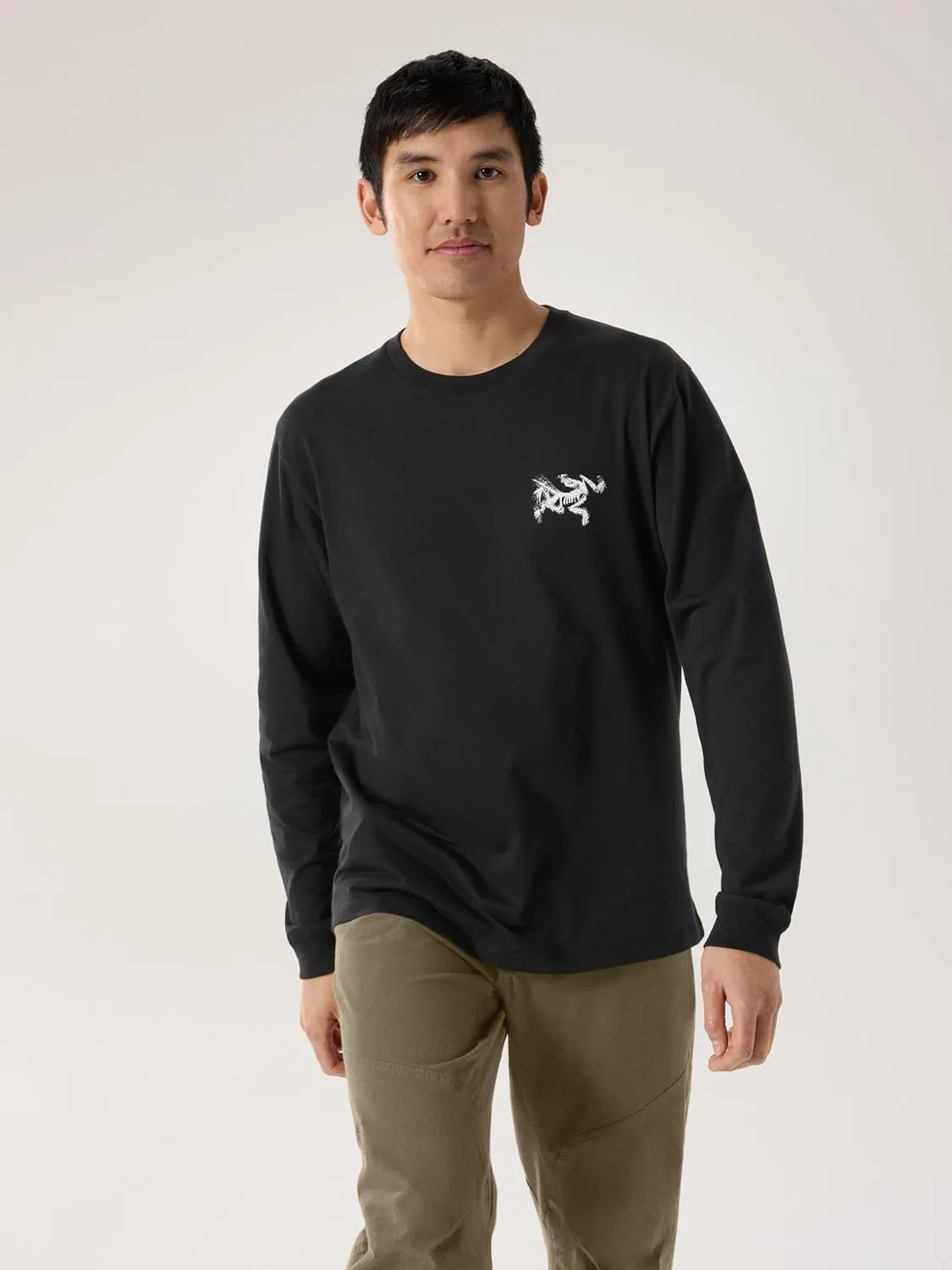 Arc'teryx Kragg SL Cotton Bird Tile Shirt LS Men's | Soft Cotton Climbing Shirt with Tiled Bird Graphic