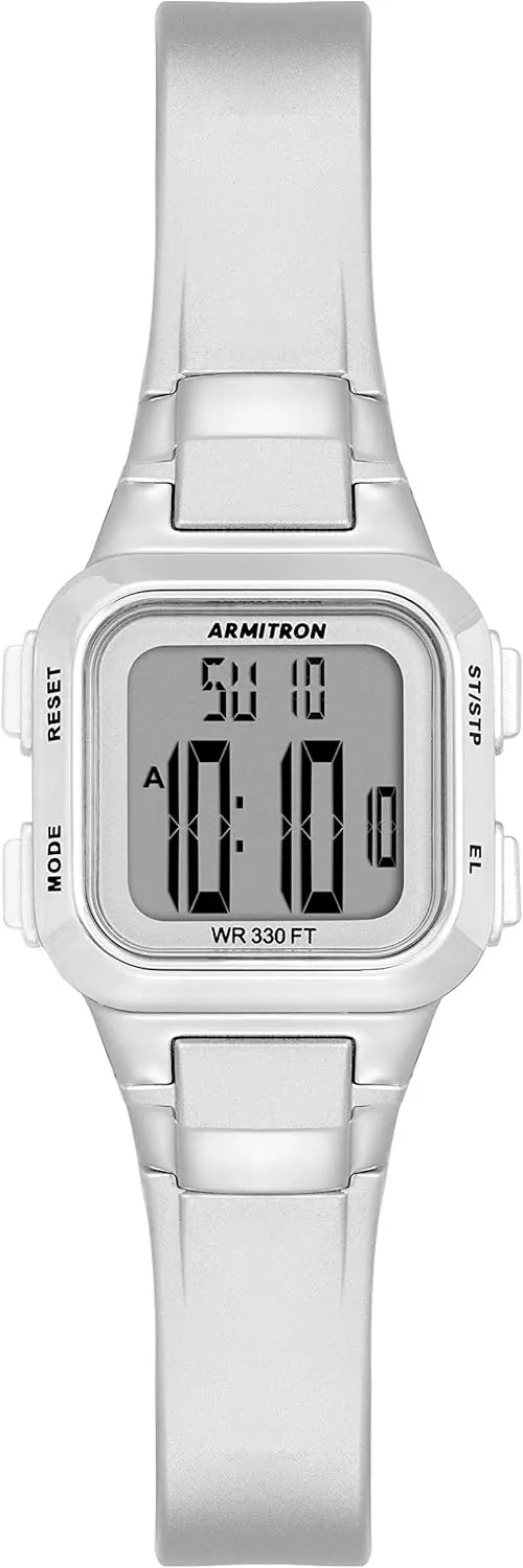 Armitron Sport Women's Digital Chronograph Resin Strap Watch, 45/7139