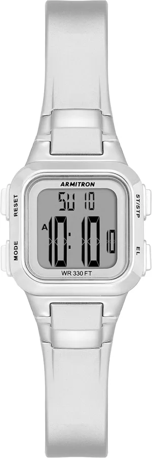 Armitron Sport Women's Digital Chronograph Resin Strap Watch, 45/7139