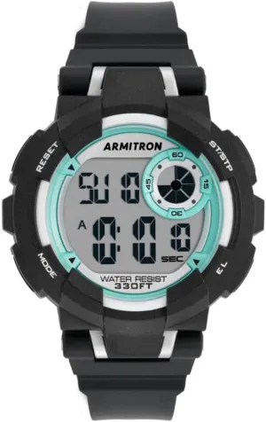 Armitron Sport Women's Digital Chronograph Resin Strap Watch, 45/7140