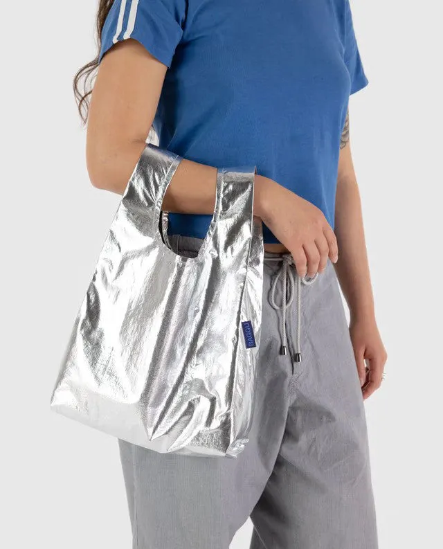 Baby Baggu: Silver Metallic