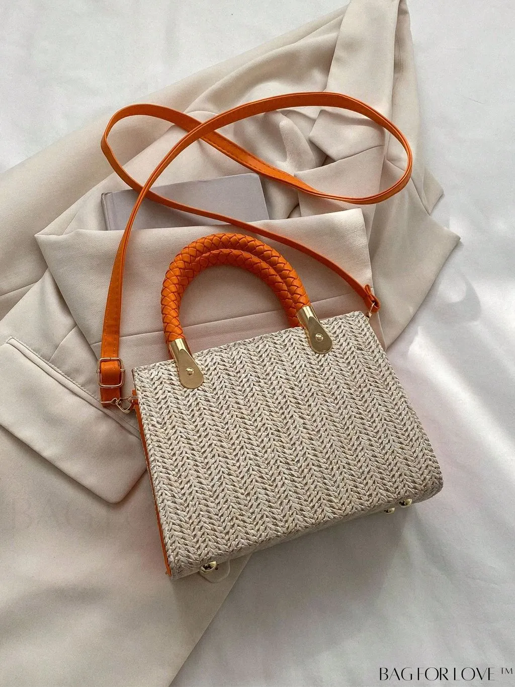 BagForLove - Compact Dual Handled Straw Tote
