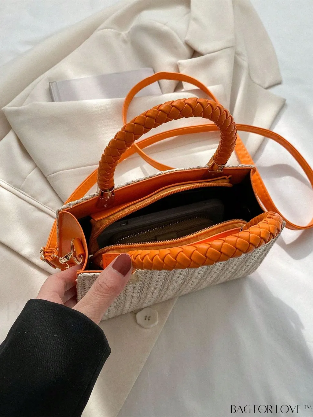 BagForLove - Compact Dual Handled Straw Tote