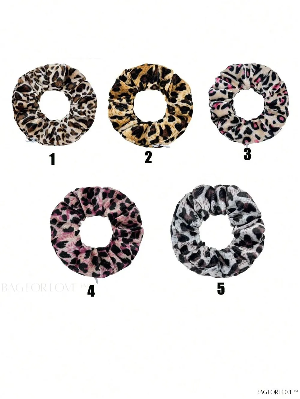 BagForLove - Leopard Patterned Hair Accessory Holder With Zipper Pouch