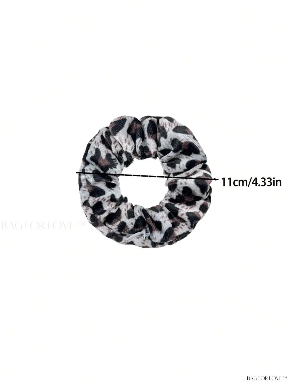 BagForLove - Leopard Patterned Hair Accessory Holder With Zipper Pouch
