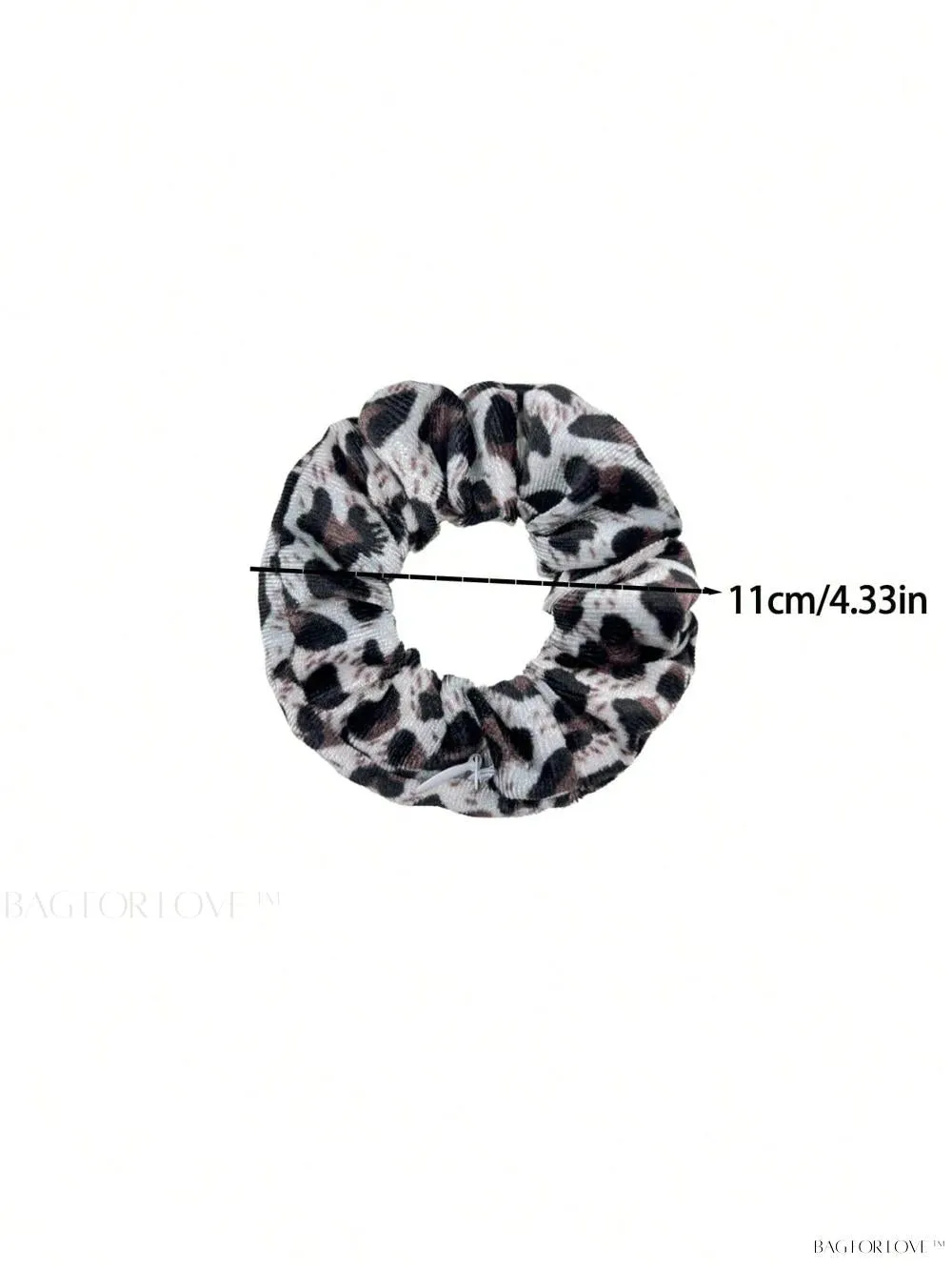 BagForLove - Leopard Patterned Hair Accessory Holder With Zipper Pouch