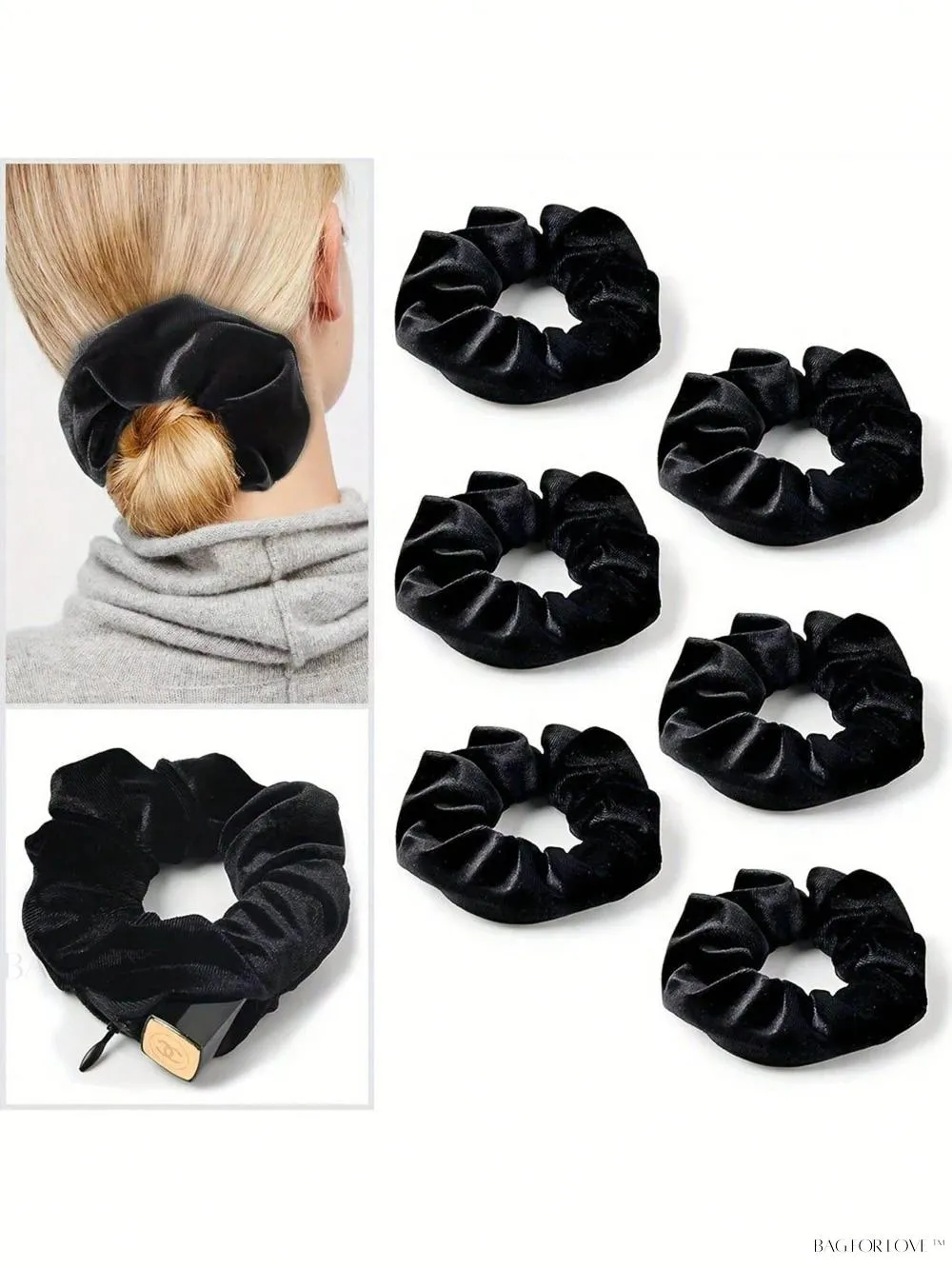 BagForLove - Leopard Patterned Hair Accessory Holder With Zipper Pouch