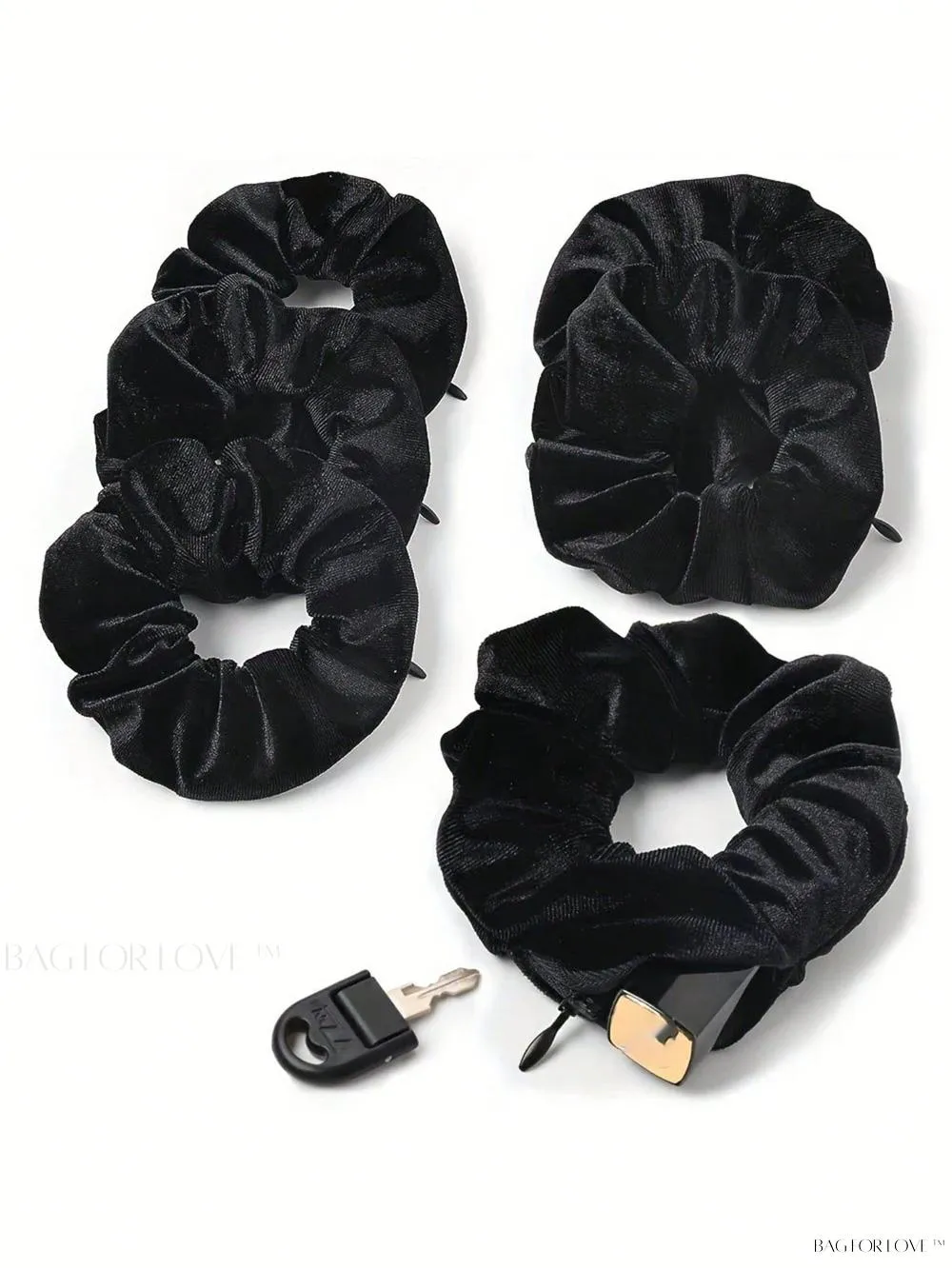 BagForLove - Leopard Patterned Hair Accessory Holder With Zipper Pouch