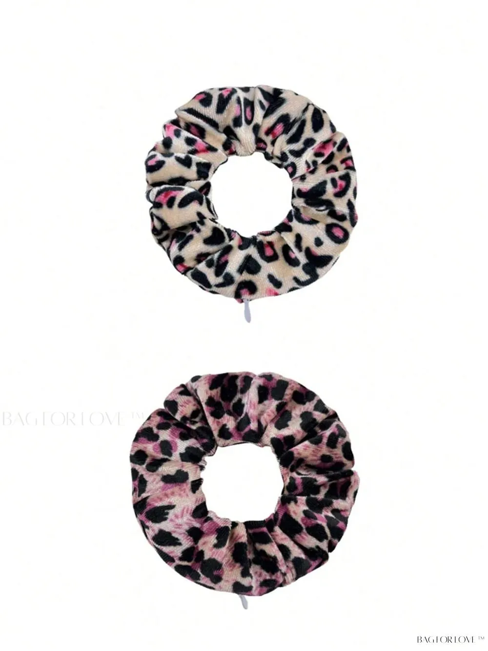 BagForLove - Leopard Patterned Hair Accessory Holder With Zipper Pouch