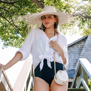 Bali Round Mini Rattan Crossbody Bag