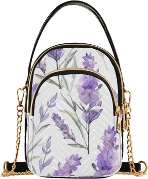 Beautiful Peacocks in Branches with Fruit Small Handbag with Shoulder Strap, Crossbody Shoulder Bags for Women