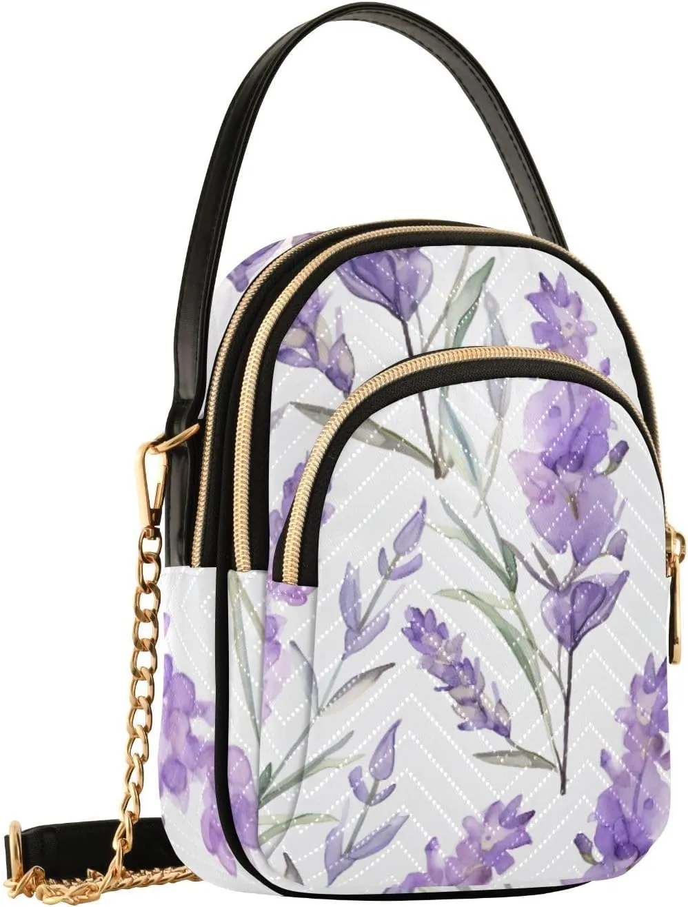 Beautiful Peacocks in Branches with Fruit Small Handbag with Shoulder Strap, Crossbody Shoulder Bags for Women