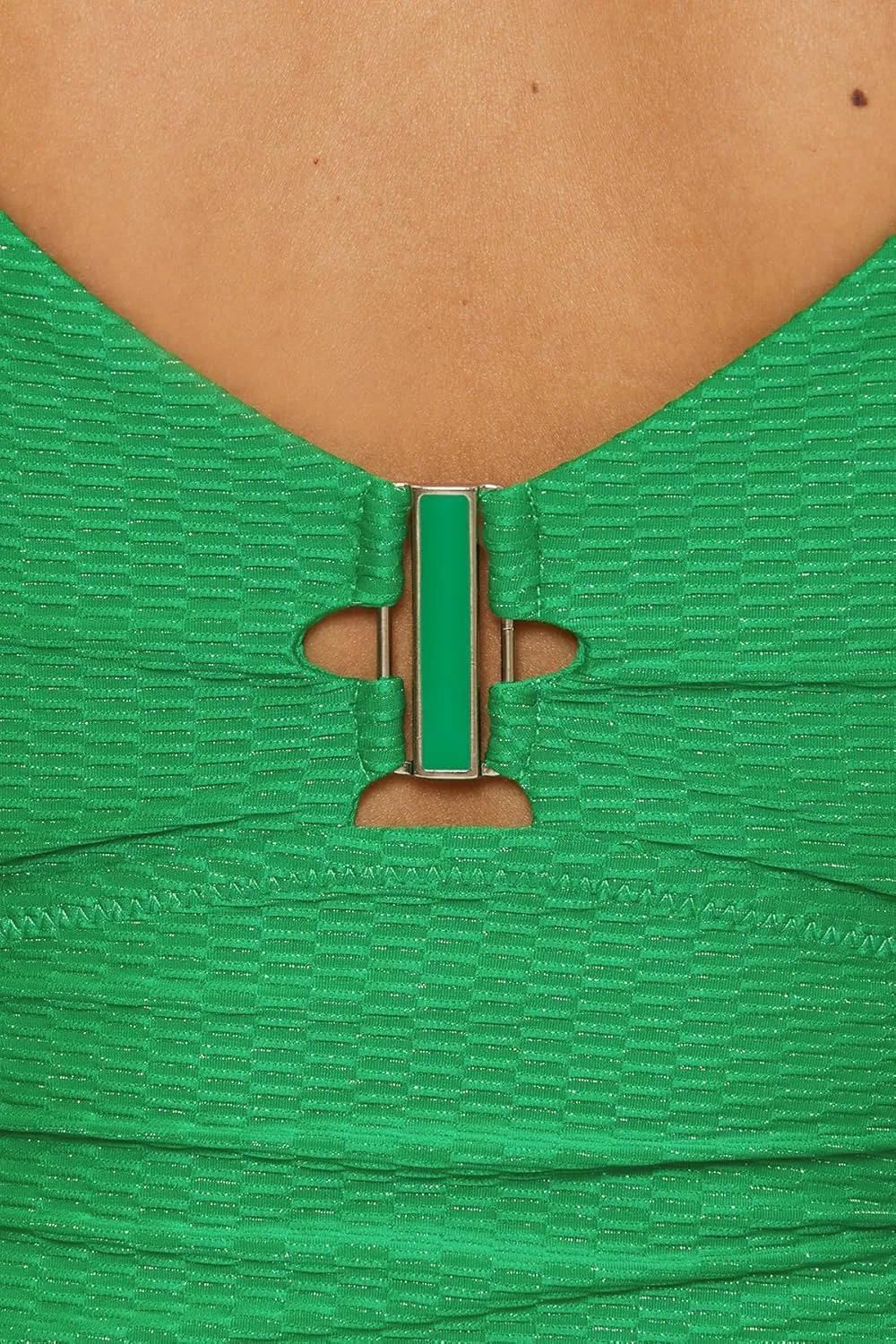 BECCA Women's Luxe Buckle One Piece Swimsuit, Adjustable, Bathing Suits