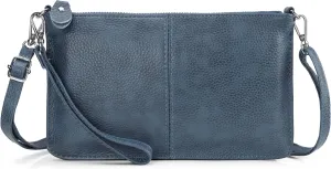 befen Genuine Leather Wristlet Clutch Wallet Purses Small Crossbody Bags for Women with RFID Blocking Card Slots