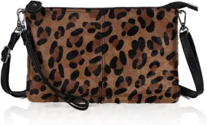 befen Genuine Leather Wristlet Clutch Wallet Purses Small Crossbody Bags for Women with RFID Blocking Card Slots