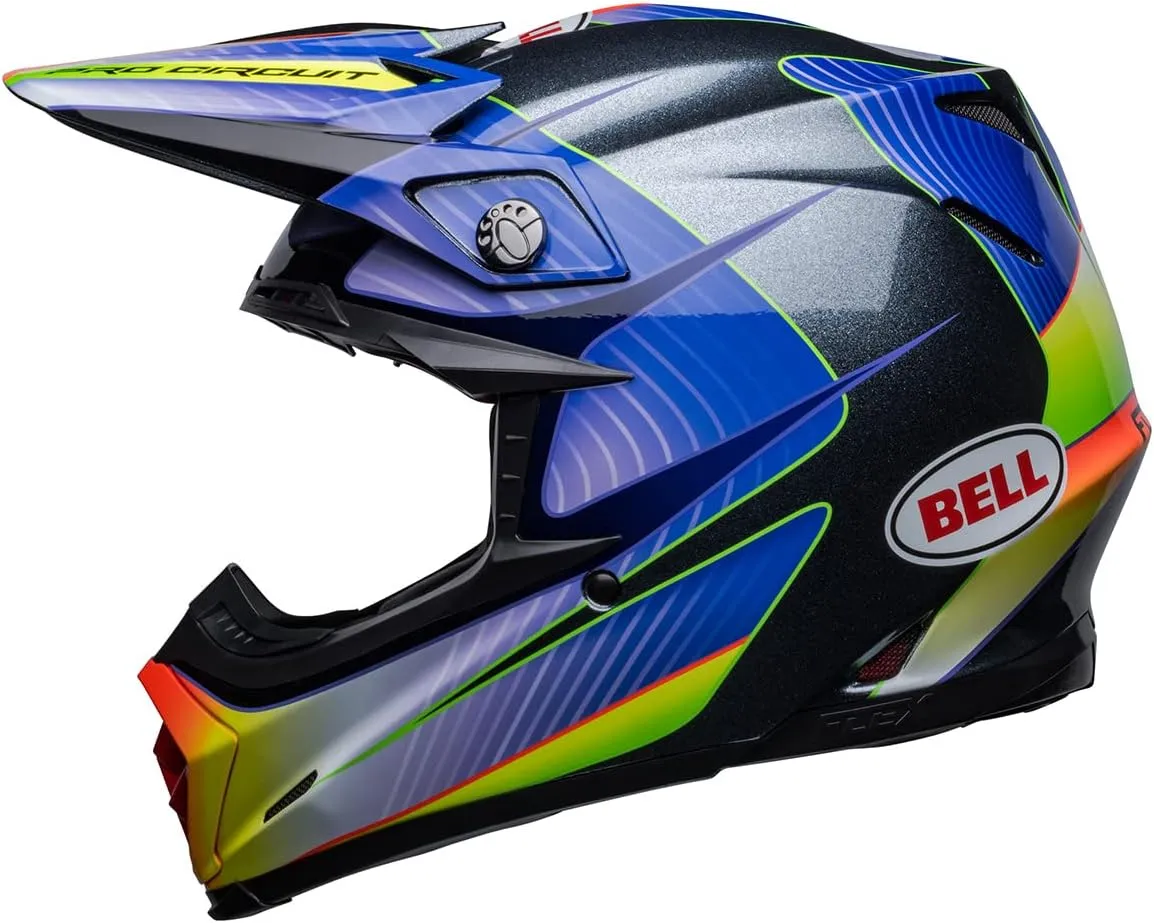 BELL Moto-9S Flex Helmets (Pro Circuit 23 Gloss Silver Metallic Flake - Large)