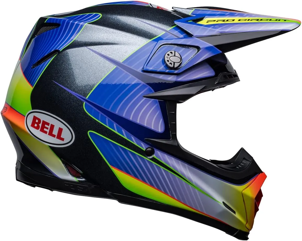 BELL Moto-9S Flex Helmets (Pro Circuit 23 Gloss Silver Metallic Flake - Large)