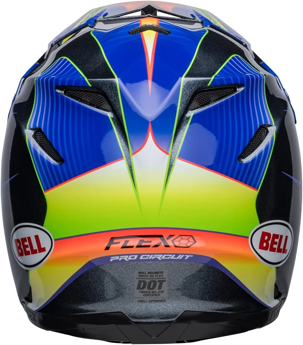 BELL Moto-9S Flex Helmets (Pro Circuit 23 Gloss Silver Metallic Flake - Large)