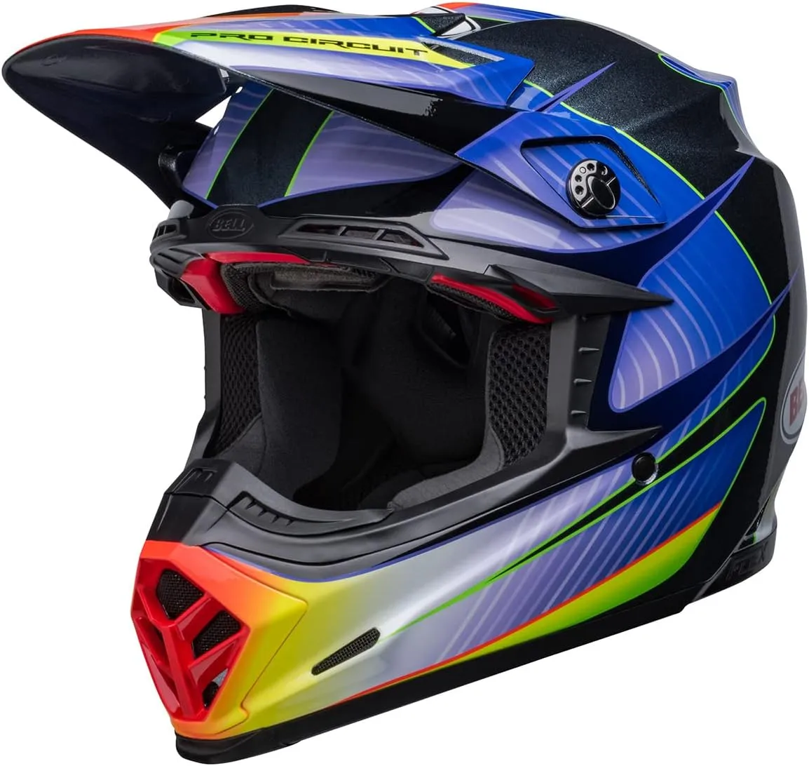 BELL Moto-9S Flex Helmets (Pro Circuit 23 Gloss Silver Metallic Flake - Large)