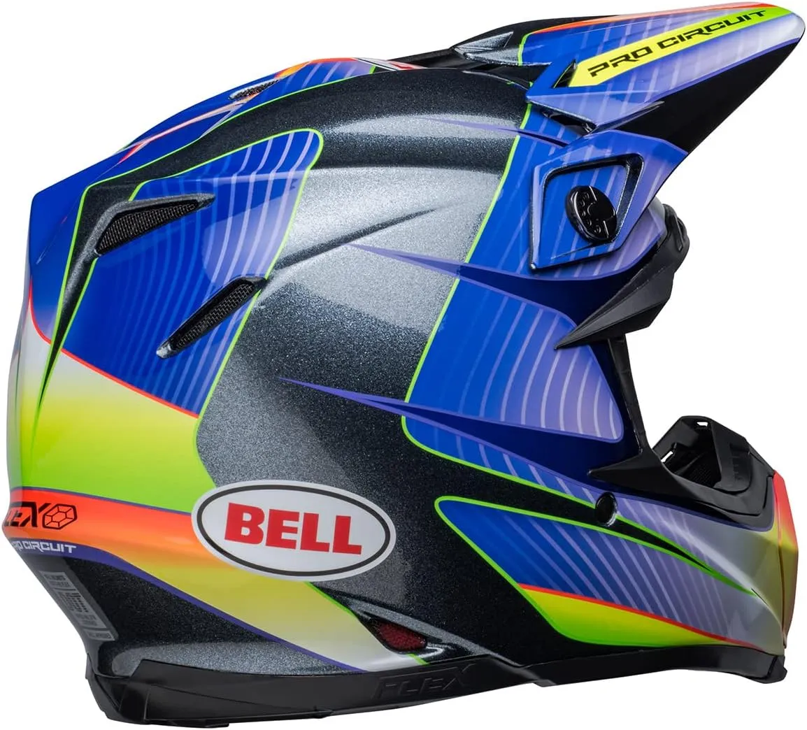 BELL Moto-9S Flex Helmets (Pro Circuit 23 Gloss Silver Metallic Flake - Large)