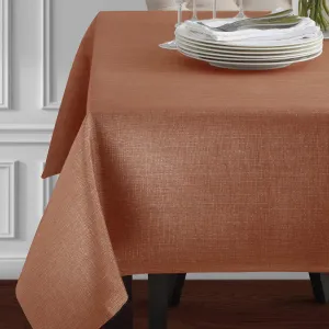 Benson Mills Eclipse ECLILPSE Metallic Fabric Tablecloth, 60 in x 84 in, Gold/Bison