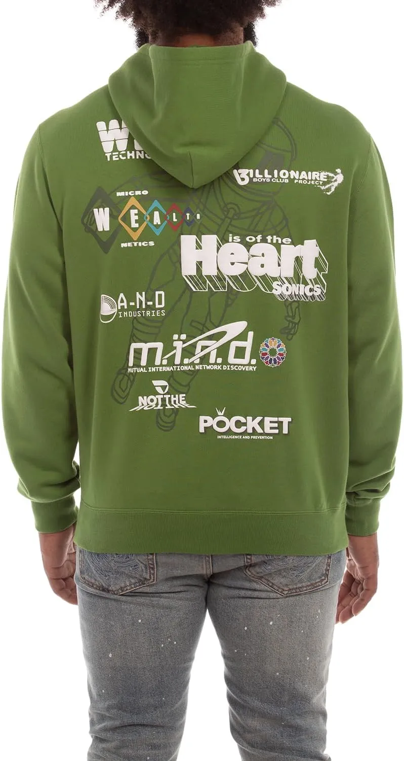 Billionaire Boys Club Clothing Men BB WHM Hoodie with Kangaroo Pocket