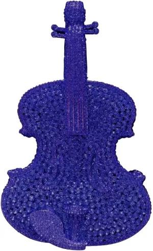 Bling Crossbody Purses and Handbags Rhinestone Diamond Clutch Purses for Women Shoulder Bag for Wedding Violin Blue