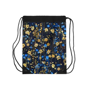 Blue & Gold 2 Drawstring Bag