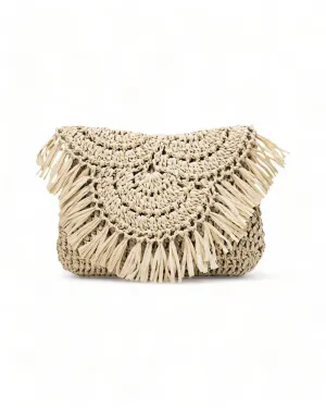 Boho Style Rattan Cross Bag