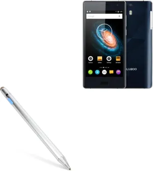 BoxWave Stylus Pen Compatible with Bluboo XTouch - AccuPoint Active Stylus, Electronic Stylus with Ultra Fine Tip - Metallic Silver