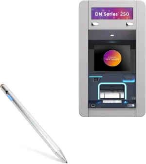 BoxWave Stylus Pen Compatible with Diebold Nixdorf DN Series 250V (15 in) - AccuPoint Active Stylus, Electronic Stylus with Ultra Fine Tip - Metallic Silver