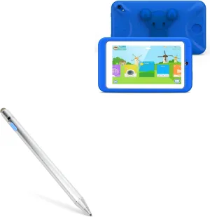 BoxWave Stylus Pen Compatible with Excelvan M07R7 - AccuPoint Active Stylus, Electronic Stylus with Ultra Fine Tip - Metallic Silver