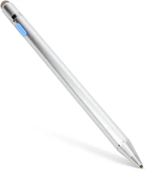 BoxWave Stylus Pen Compatible with Meizu M3 Note - AccuPoint Active Stylus, Electronic Stylus with Ultra Fine Tip - Metallic Silver