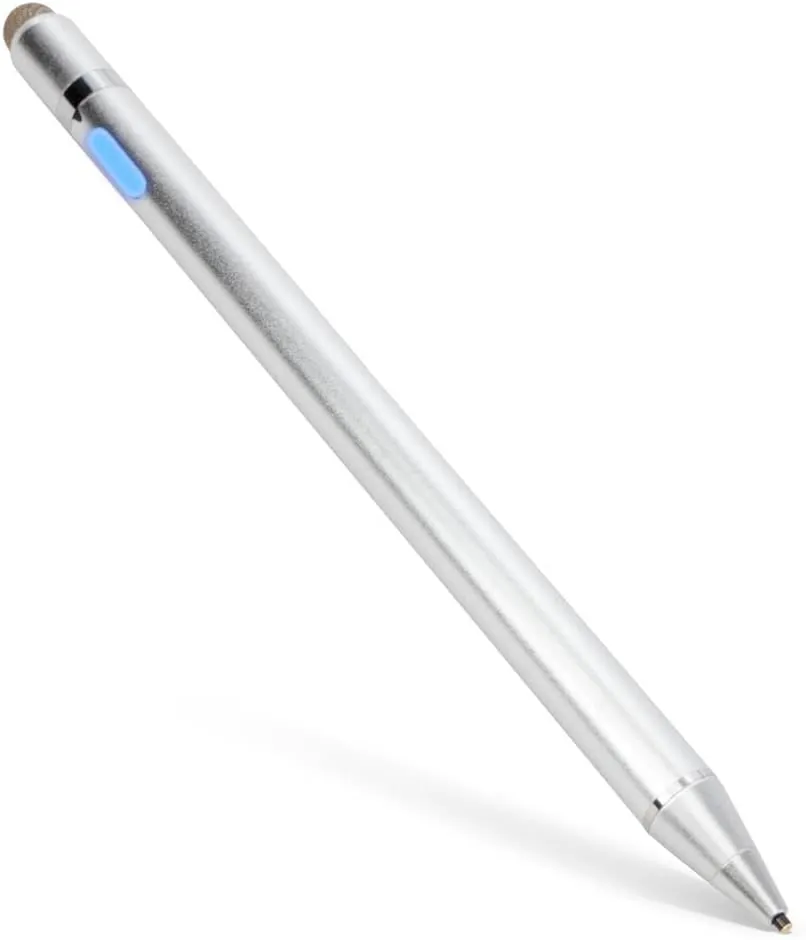 BoxWave Stylus Pen Compatible with Meizu M3 Note - AccuPoint Active Stylus, Electronic Stylus with Ultra Fine Tip - Metallic Silver