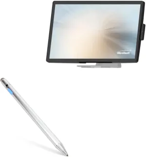 BoxWave Stylus Pen Compatible with Microtouch DT-215P-A1 (21.5 in) - AccuPoint Active Stylus, Electronic Stylus with Ultra Fine Tip - Metallic Silver
