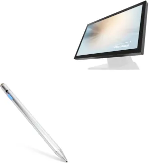 BoxWave Stylus Pen Compatible with Microtouch SK-215P-A1 (21.5 in) - AccuPoint Active Stylus, Electronic Stylus with Ultra Fine Tip - Metallic Silver