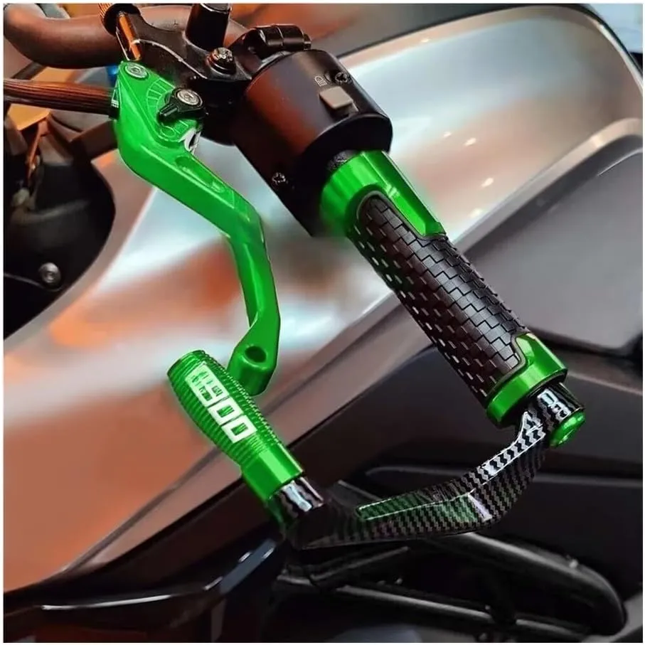 Brake Lever Guard 2023 2024 Motorcycle Handlebar Handle Grips Guard Brake Clutch Levers Protector for Z900 Z 900 2017-2019 2020 2021 2022(Lever Guard Gray)