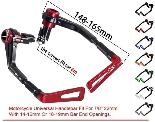 Brake Lever Guard for CB650R CB650F 2014-2023 2024 2025 Motorcycle Lebar Grip Guard Brake Clutch Guard Protection for Cb650r 650f(Red CB650R)