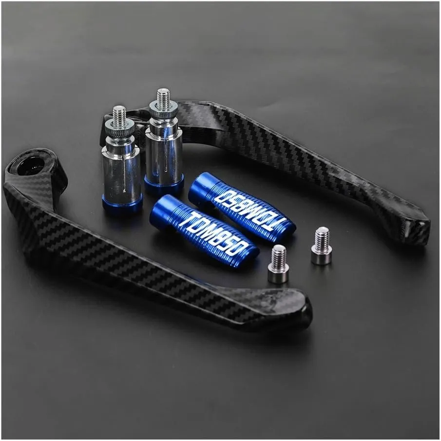 Brake Lever Guard Motorcycle Handlebar Handle Grips Guard Brake Clutch Lever Protector Aluminum for TDM850 TDM 850 1991-2002 2001 2000 1999(Lever Guard Gray)