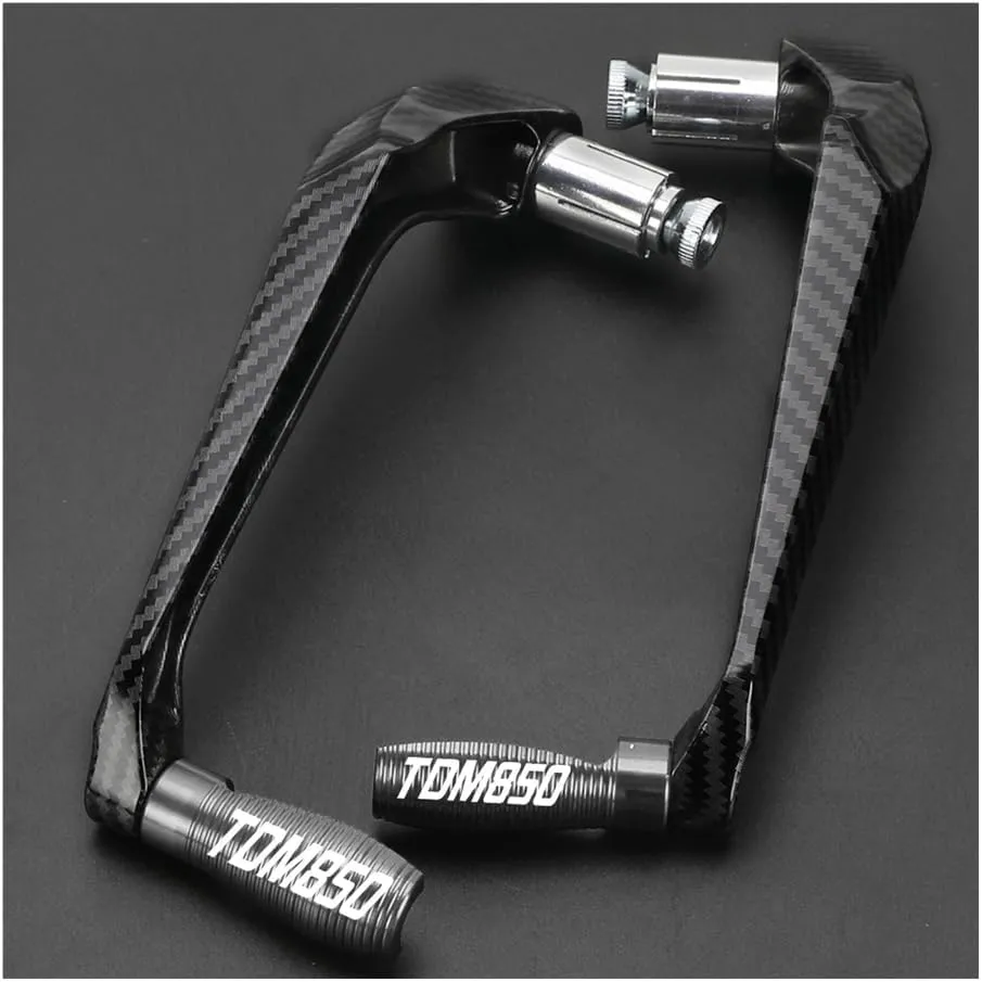 Brake Lever Guard Motorcycle Handlebar Handle Grips Guard Brake Clutch Lever Protector Aluminum for TDM850 TDM 850 1991-2002 2001 2000 1999(Lever Guard Gray)