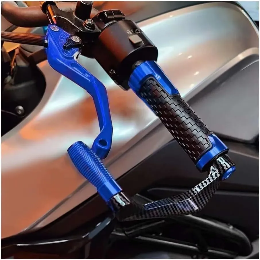 Brake Lever Guard Motorcycle Handlebar Handle Grips Guard Brake Clutch Levers Protector for GSX600F GSX750F 1989 1990 1991 1992-2007(Lever Guard Green)
